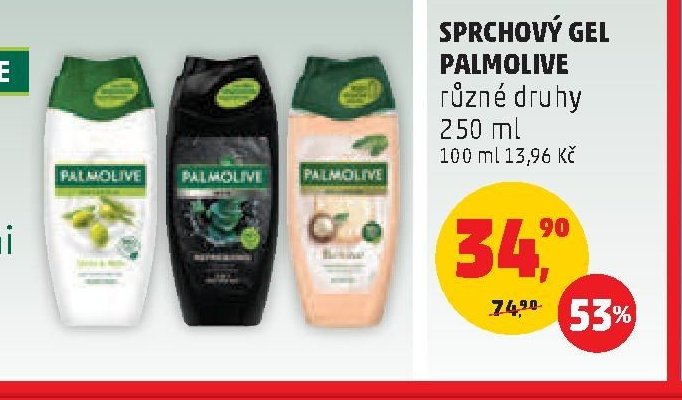 Sprchový gel Palmolive různé druhy 250 ml