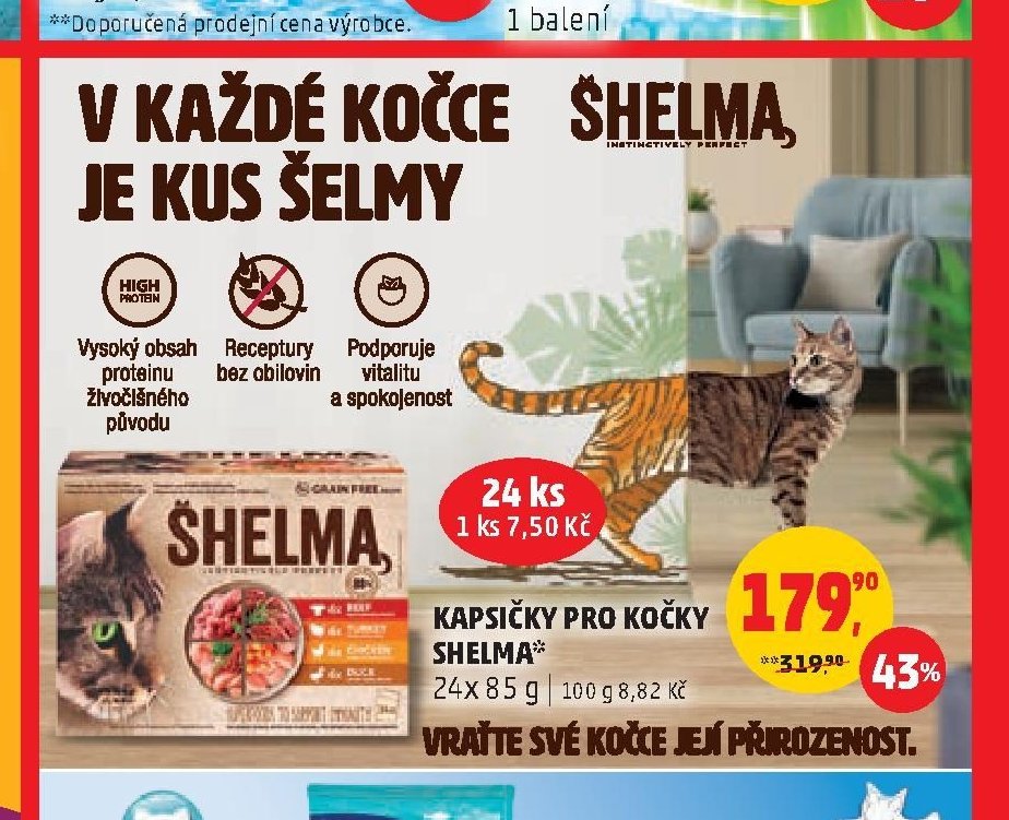 Kapsičky pro kočky Shelma