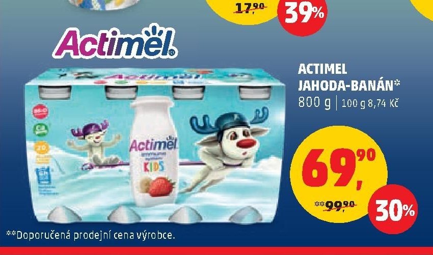 Actimel jahoda-banán