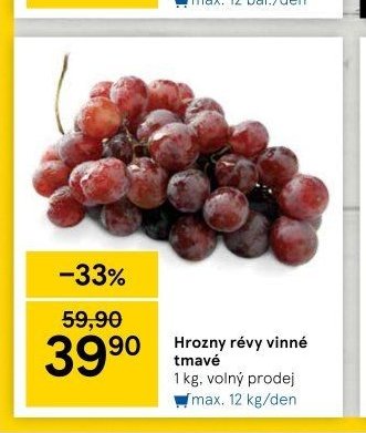Hrozny révy vinné tmavé