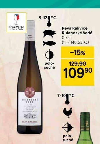 Réva Rakvice Rulandské šedé 0,75 l