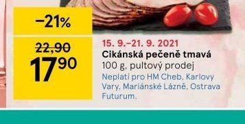 Cikánská pečeně tmavá 100 g