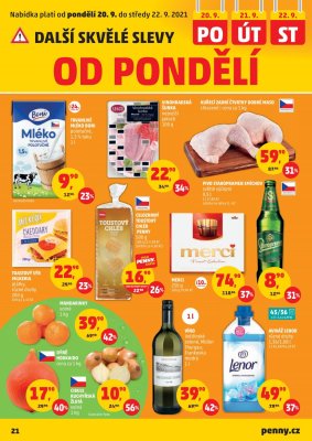 akční leták Penny Market 16.9.2021-22.9.2021