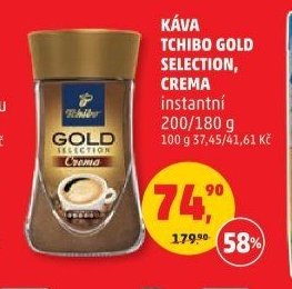 Káva Tchibo Gold Selection, Crema