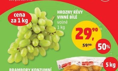 Hrozny révy vinné bílé