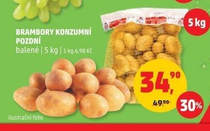Brambory konzumní pozdní