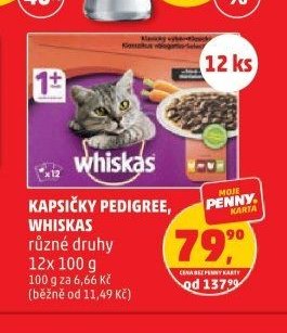 Kapsičky Pedigree, Whiskas