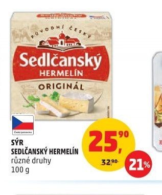 Sýr Sedlčanský Hermelín 100 g