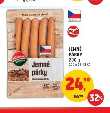 Jemné párky 200 g