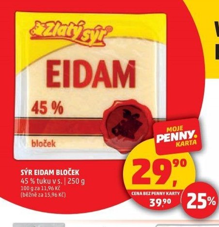 SÝR EIDAM BLOČEK
