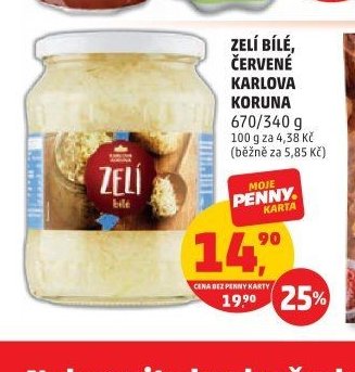 ZELÍ BÍLÉ, ČERVENÉ KARLOVA KORUNA
