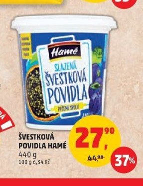 ŠVESTKOVÁ POVIDLA HAMÉ