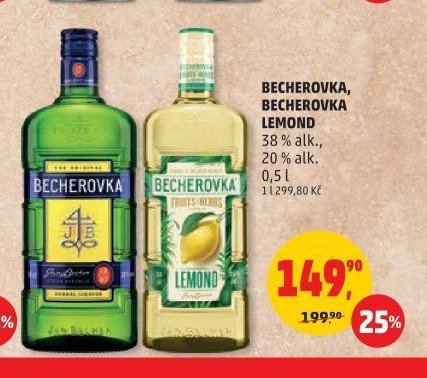 BECHEROVKA, BECHEROVKA LEMOND 38% alk., 20% alk. 0,5 l