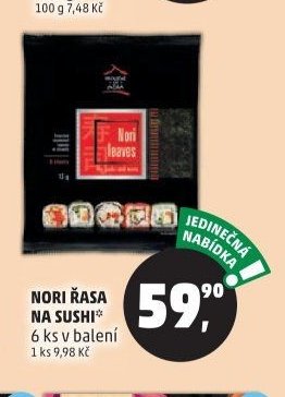 NORI ŘASA NA SUSHI