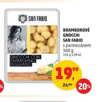 Bramborové gnocchi San Fabio