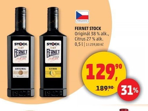 Fernet Stock Original a Citrus