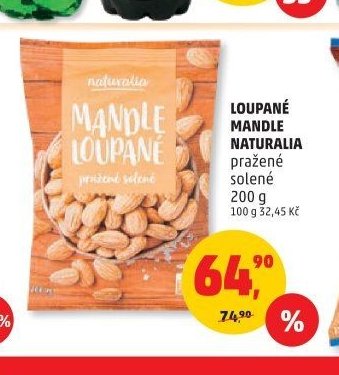 Loupané mandle Naturalia