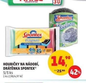 HOUBIČKY NA NÁDOBÍ, DRÁTĚNKA SPONTEX 5/3 ks