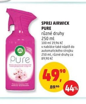 SPREJ AIRWICK PURE různé druhy 250 ml