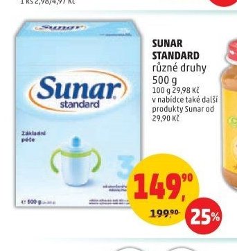 SUNAR STANDARD různé druhy 500 g