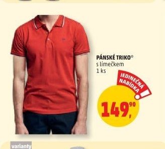 Pánské triko s límečkem
