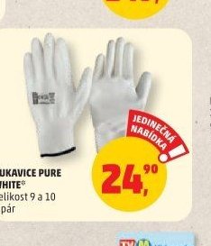 RUKAVICE PURE WHITE velikost 9 a 10
