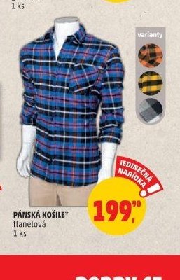 PÁNSKÁ KOŠILE flanelová