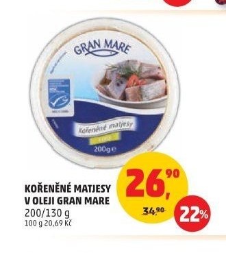 KOŘENĚNÉ MATJESY V OLEJI GRAN MARE