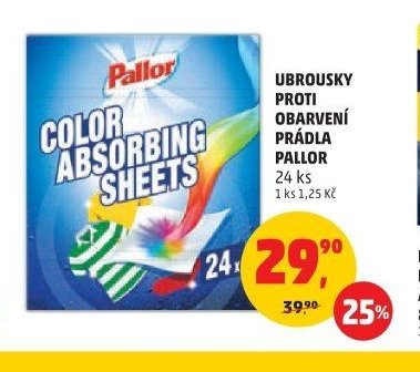 UBROUSKY PROTI OBARVENÍ PRÁDLA PALLOR