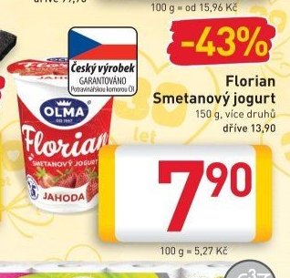 Florian Smetanový jogurt