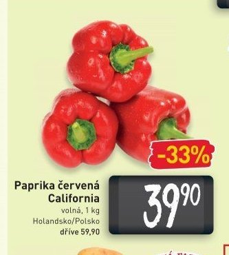 Paprika červená California