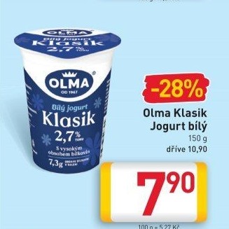 Bílý jogurt Klasik Olma