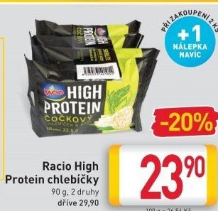 Chlebíčky pufované High Protein Racio
