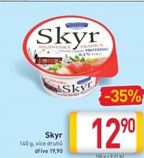 Dezert zakysaný ochucený Skyr Bohušovická mlékárna