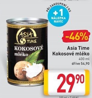 Kokosové mléko Asia Time