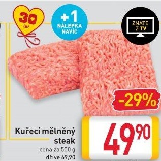 Kuřecí steak mletý