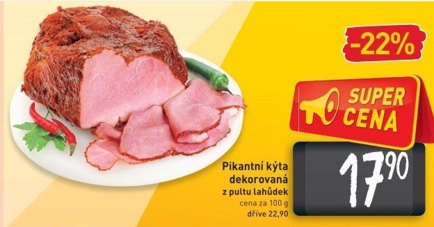 Kýta dekorovaná pikantní