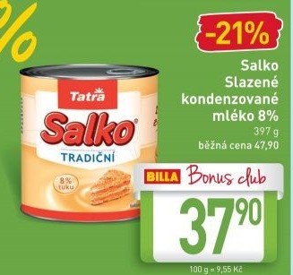 Mléko kondenzované Salko Tatra