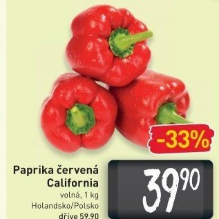 Paprika červená