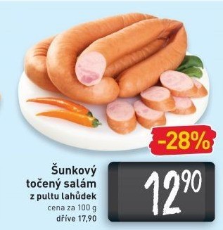 Salám šunkový točený