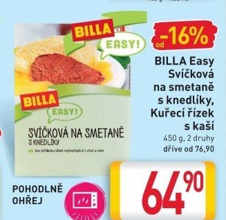 Svíčková na smetaně Easy Billa