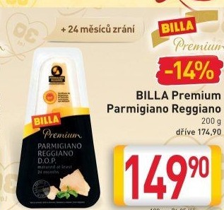 Sýr Parmigiano Reggiano Premium Billa