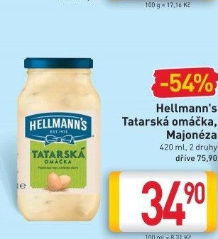 Tatarská omáčka Hellmann'