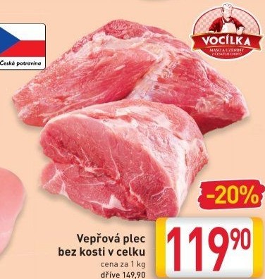 Vepřová plec bez kosti Vocílka