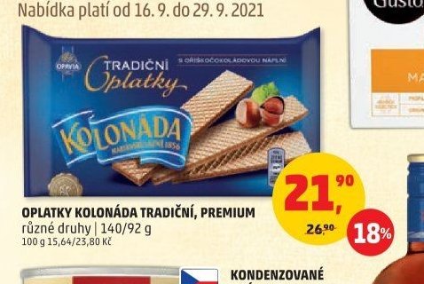 Oplatky Kolonáda