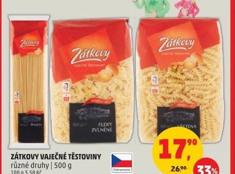 Zátkovy vaječné těstoviny