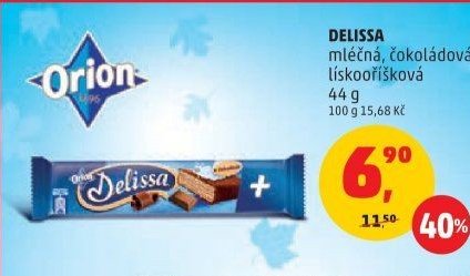DELISSA mléčná, čokoládová, lískooříšková