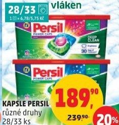 KAPSLE PERSIL různé druhy 28/33 ks
