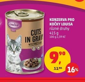 KONZERVA PRO KOČKY LOUISA různé druhy 415 g