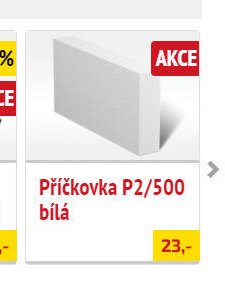 Příčkovka P2/500 bílá - UNI HOBBY akcniletaky.com